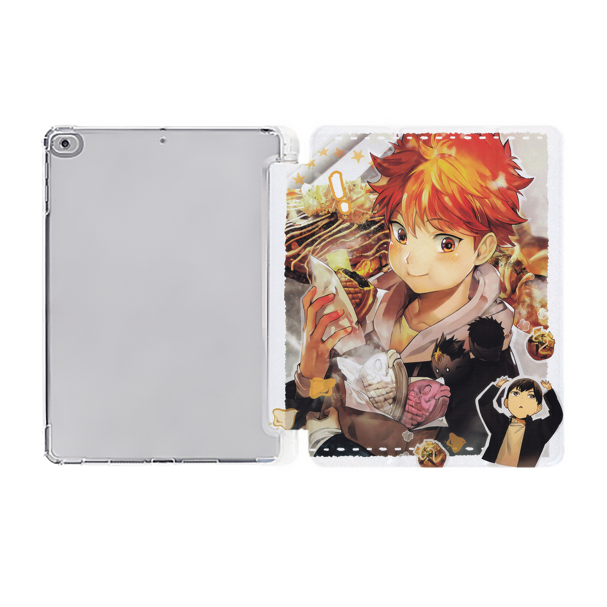 （画像用） ハイキュー!! Haikyu!! IPad ケース ペン収納付き 三つ折りスタンド PUレザー×シリコン 対応機種9.5/10.5/10.9インチ